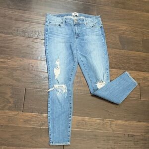 PAIGE jeans skinny Verdugo ankle Light Blue Distressed